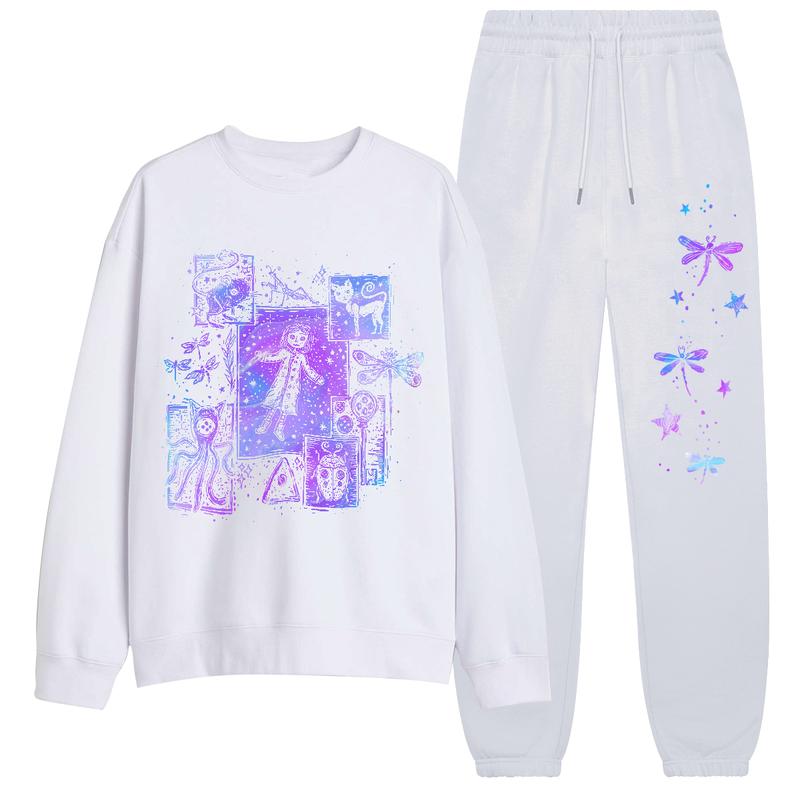 Coraline Dreaming Inspired by Tunnel color Sweatshirt Sweatpants set, Coraline Fantasy movies tshirt, Horror Sweatcter Shirt, Halloween Sweatshirt Sweatpants set