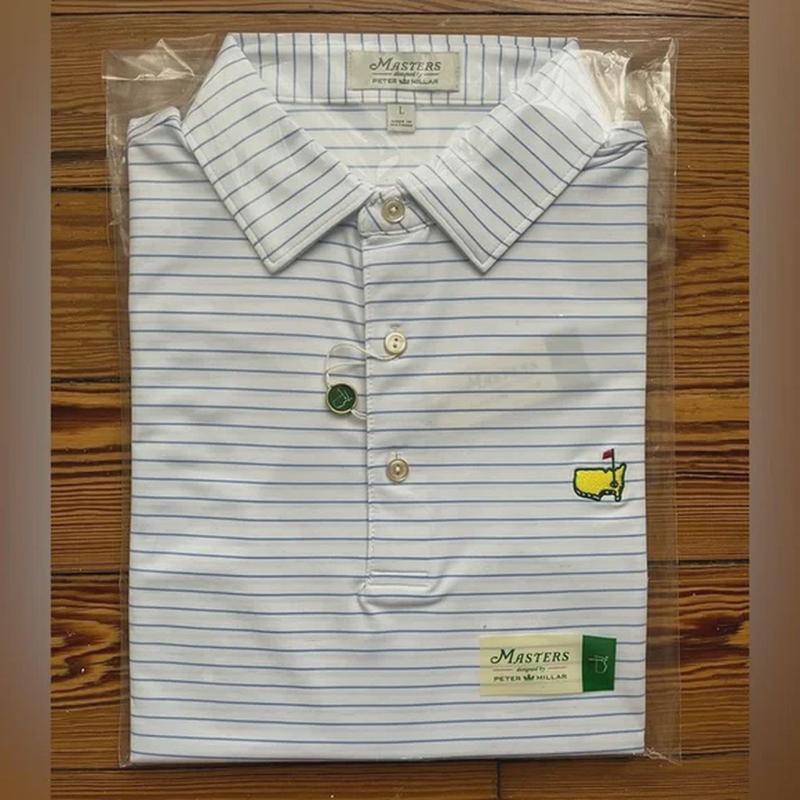 Enhance Your Golf Game with Men s Peter Millar Masters Polo Stripe Augusta – Performance Golf Shirt