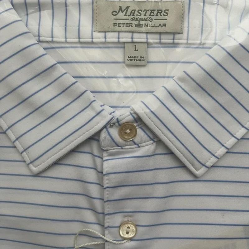 Enhance Your Golf Game with Men s Peter Millar Masters Polo Stripe Augusta – Performance Golf Shirt