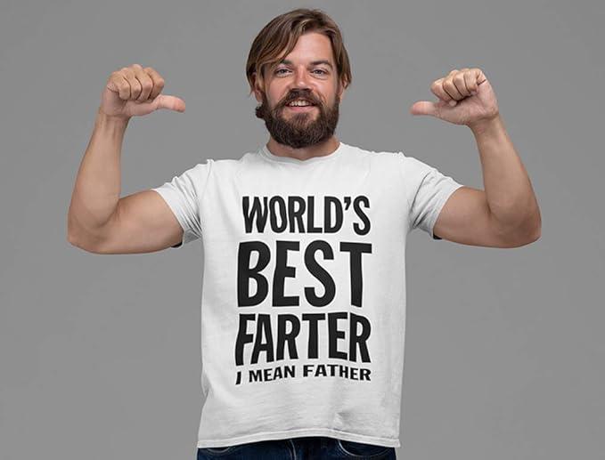 Dad Shirt Gifts for Dads Fathers Day World's Best Farter Funny T Shirts for Men- Father's Gift