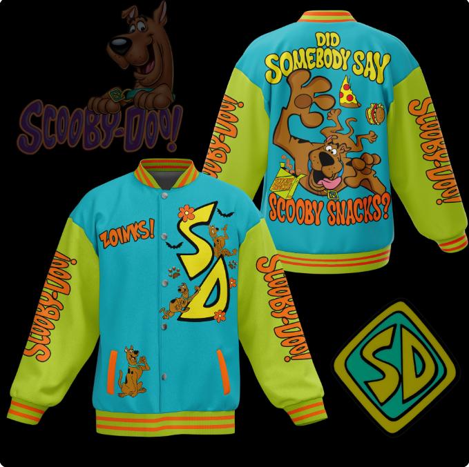 Retro Scooby Doo Christmas Jacket , Trendy  Funny Scooby Jacket , Scooby Doo Christmas Gift  Hypebeast Gift, Movies Gift,  Christmas Gift, Gift For Him, Gift For Her