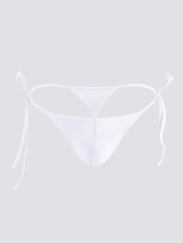 Men's Solid Color T-back G-string, Breathable Comfortable Thong for Daily Wear, Casual Men's Underwear for All Seasons