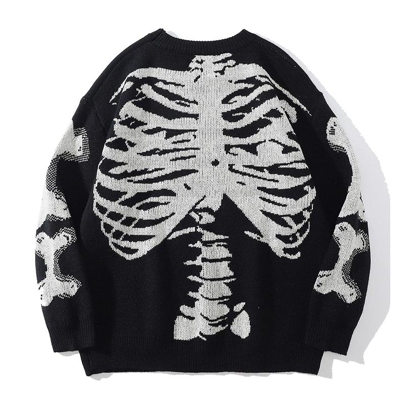 Aelfric Eden Skeleton Pattern Knit Sweater