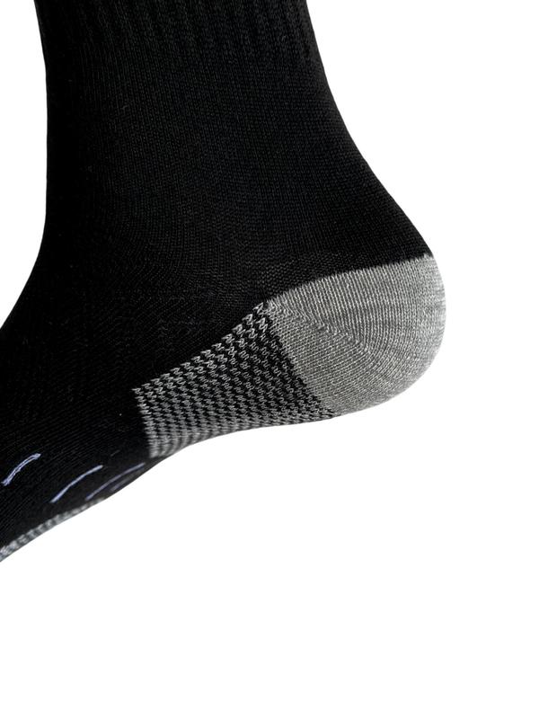 Men's Colorblock Crew Socks, Casual Moisture Wicking Socks, Soft Comfy Breathable Socks for All Seasons Daily Wear