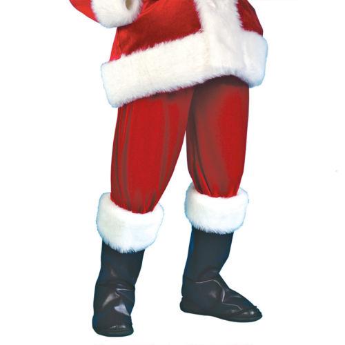 Christmas Santa Claus Party Cosplay Costume, Red Santa Zipper Coat+Pants+Hat+Belt+Beard+Shoes, Multiple sizes, Holiday Party Outfits