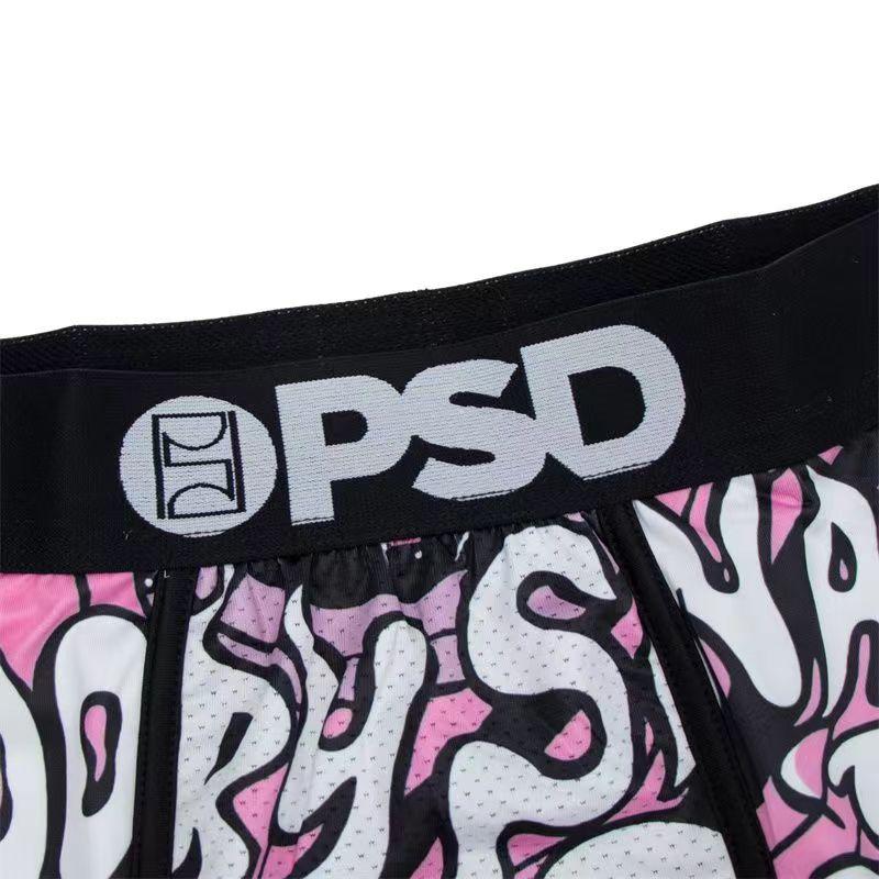 Sexy men's PSD underwear boxer briefs printed outdoor sports underwear underwear, fitness running daily wear comfortable quick-drying boxer briefs