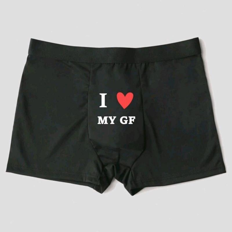 Men's Boxer with I Love My Girlfriend Printt - Underwear for Men