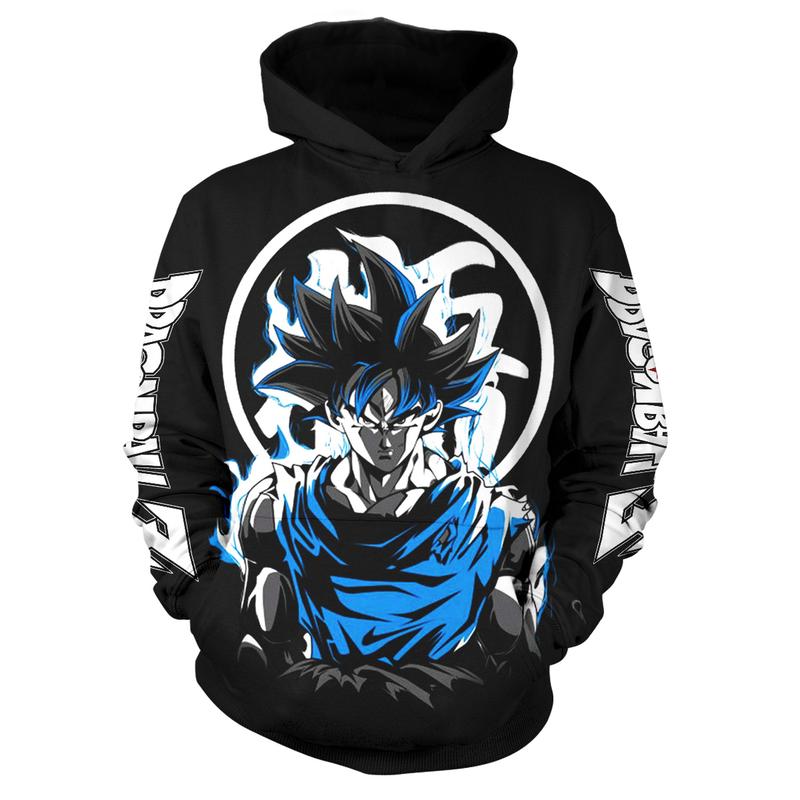 Dragon Ball Z Anime Hoodies Boys Goku 3D Printed Pullover Sweatshirts Unisex Cartoon Hoodie with Fashion Pocket