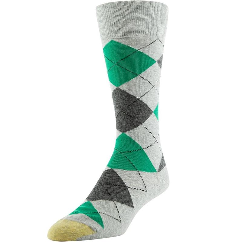 GOLDTOE Men's Carlyle Argyle Crew Socks 3 Pack