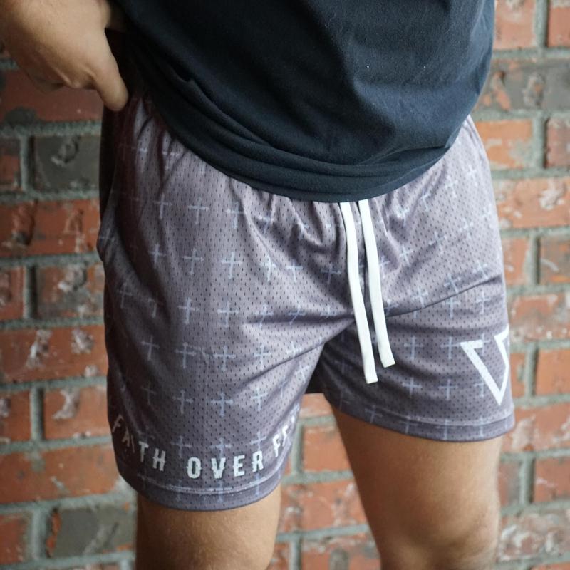 MESH SHORTS - FAITH OVER FEAR Elastic Menswear Elastic Menswear