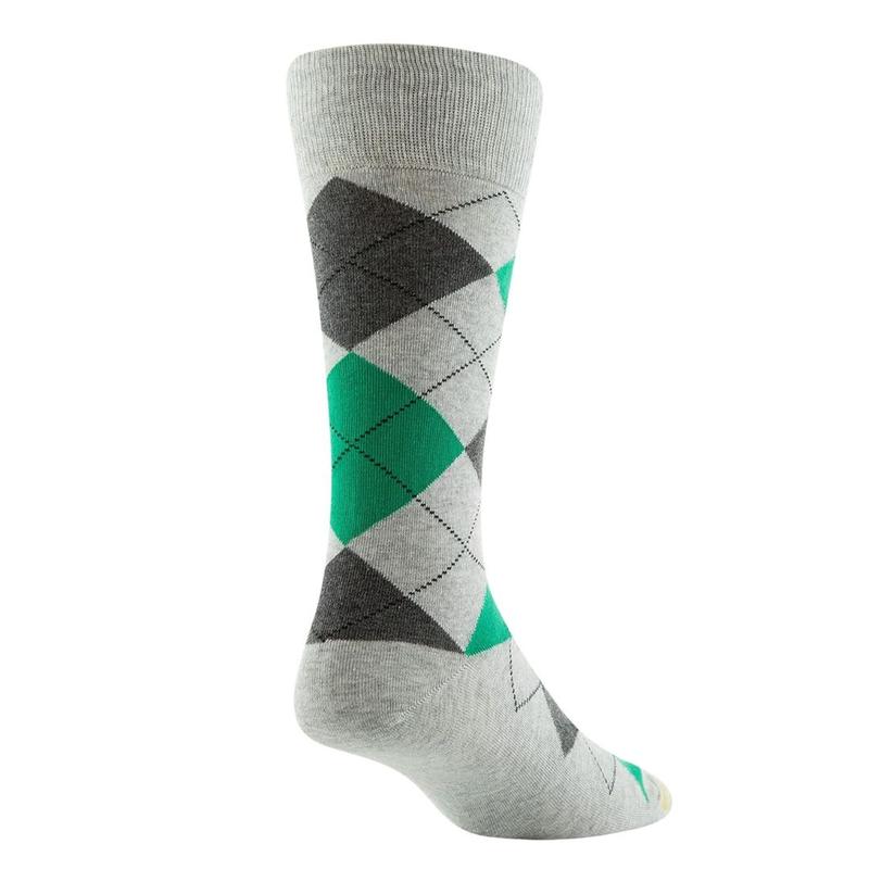 GOLDTOE Men's Carlyle Argyle Crew Socks 3 Pack