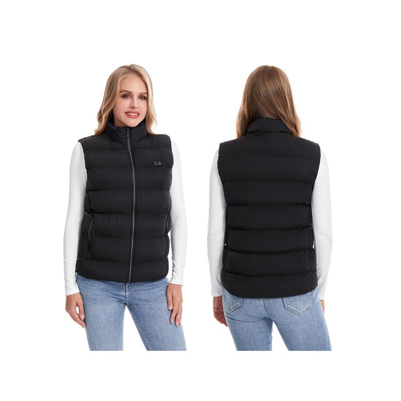 Men Women Winter Heated Vest Black 9 Heating Zones Warm Vest with Adjustable Temperature Control Heating casual maternity