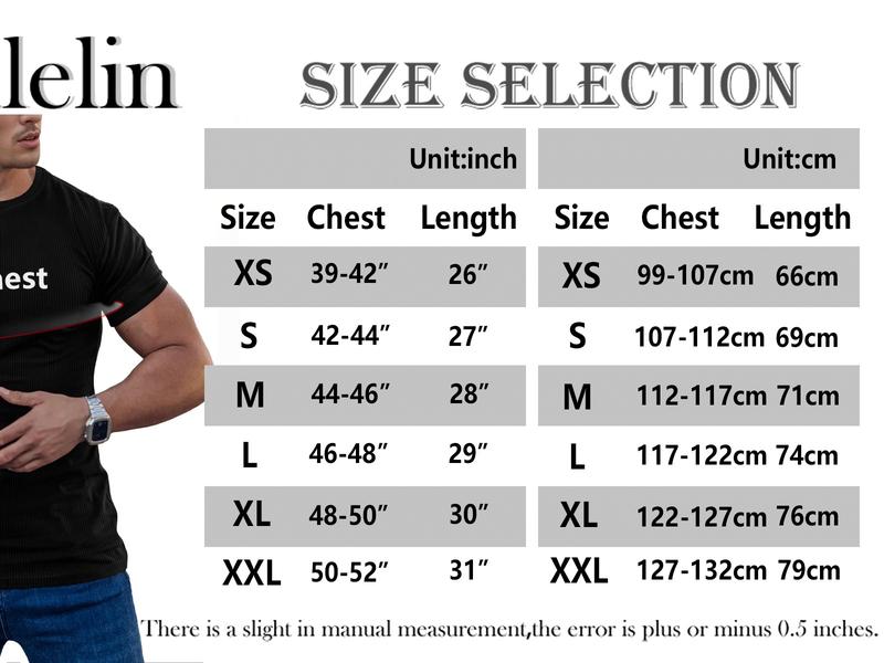 Men's Muscle Stretch Shirts Long&Short Sleeve V Neck Slim Fit Stylish T-Shirts Casual Thermal Underwear