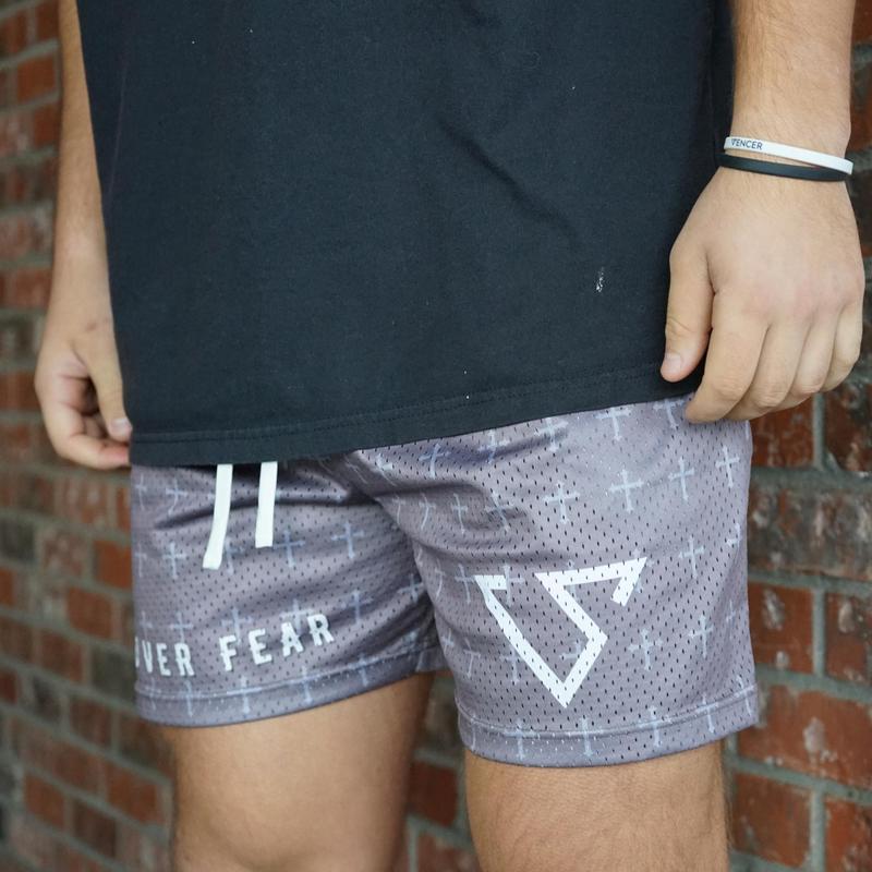 MESH SHORTS - FAITH OVER FEAR Elastic Menswear Elastic Menswear