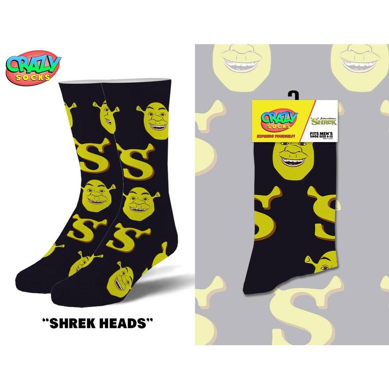 Shrek Heads - Mens Crew Folded