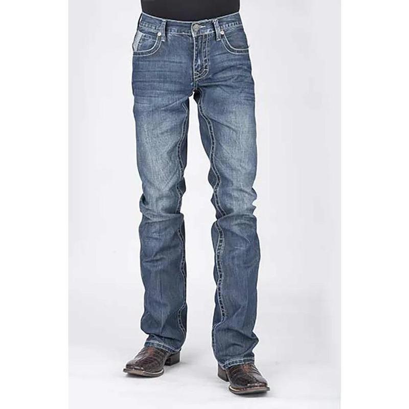 Stetson 1014 Rocks Fit with V Pocket - Men's Bootcut Jeans