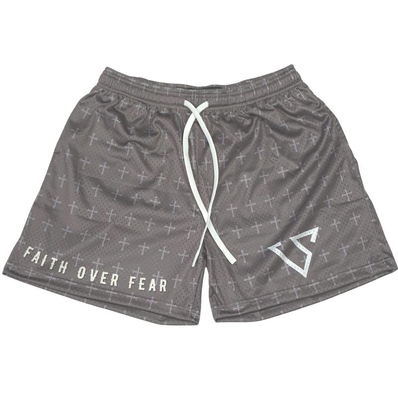 MESH SHORTS - FAITH OVER FEAR Elastic Menswear Elastic Menswear