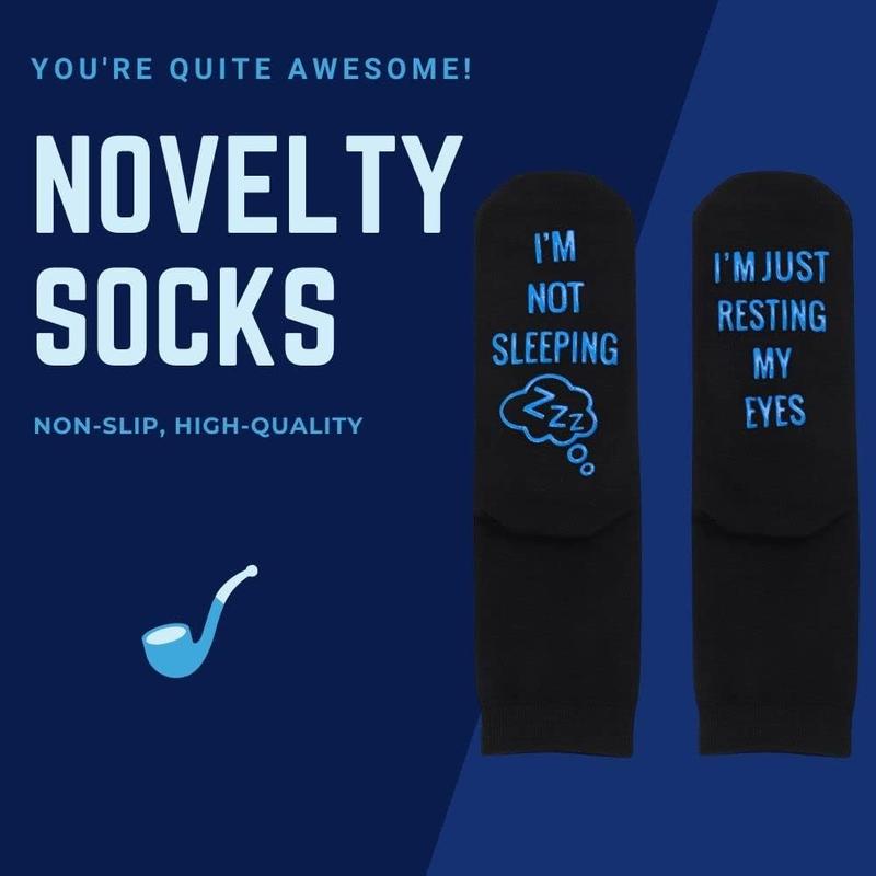 Dad Birthday Gift Funny Ideas Gifts from Daughter Son for Father Christmas Novelty Socks Presents for Men