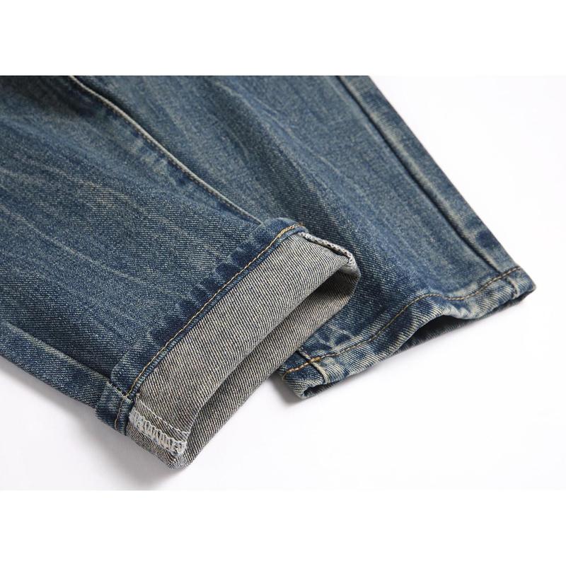 Men's Fashion Designer Jeans for men Distressed Slim Fit Street Style Denim Clothing Pants