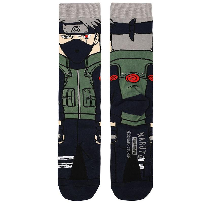 Naruto Kakashi 360-Degree Character Men's Crew Socks