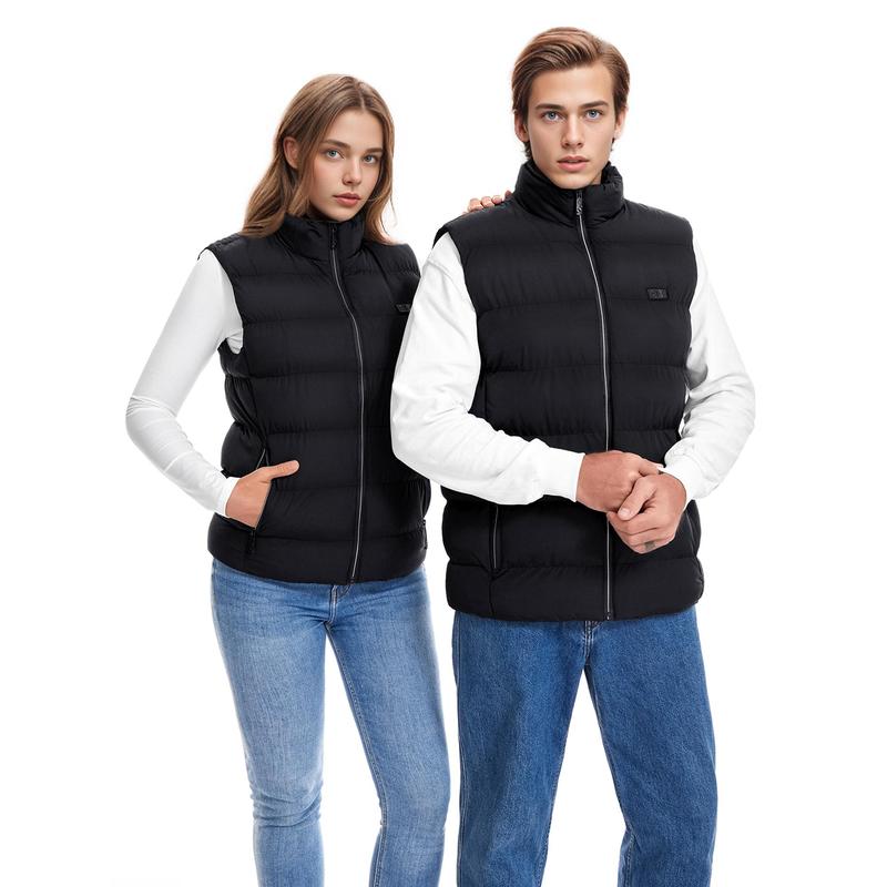 Men Women Winter Heated Vest Black 9 Heating Zones Warm Vest with Adjustable Temperature Control Heating casual maternity