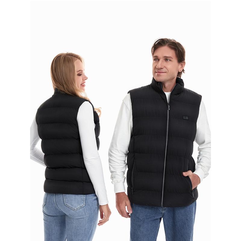 Men Women Winter Heated Vest Black 9 Heating Zones Warm Vest with Adjustable Temperature Control Heating casual maternity