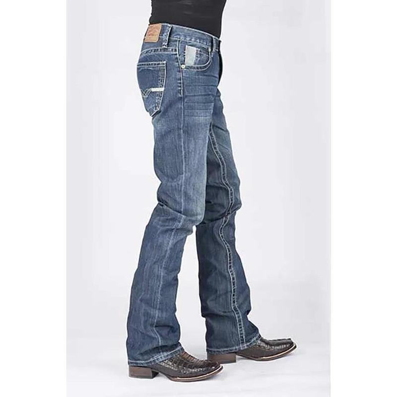 Stetson 1014 Rocks Fit with V Pocket - Men's Bootcut Jeans