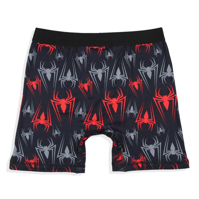 Marvel Mens' 2 Pack Spider-Man Spidey Boxers Underwear Boxer Briefs