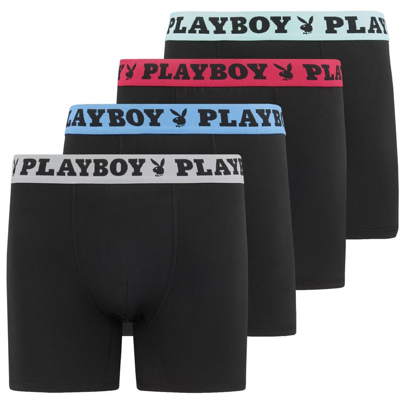 Playboy Mens Underwear 4 Pack Boxers for Men Gifts for Men Boxer Briefs