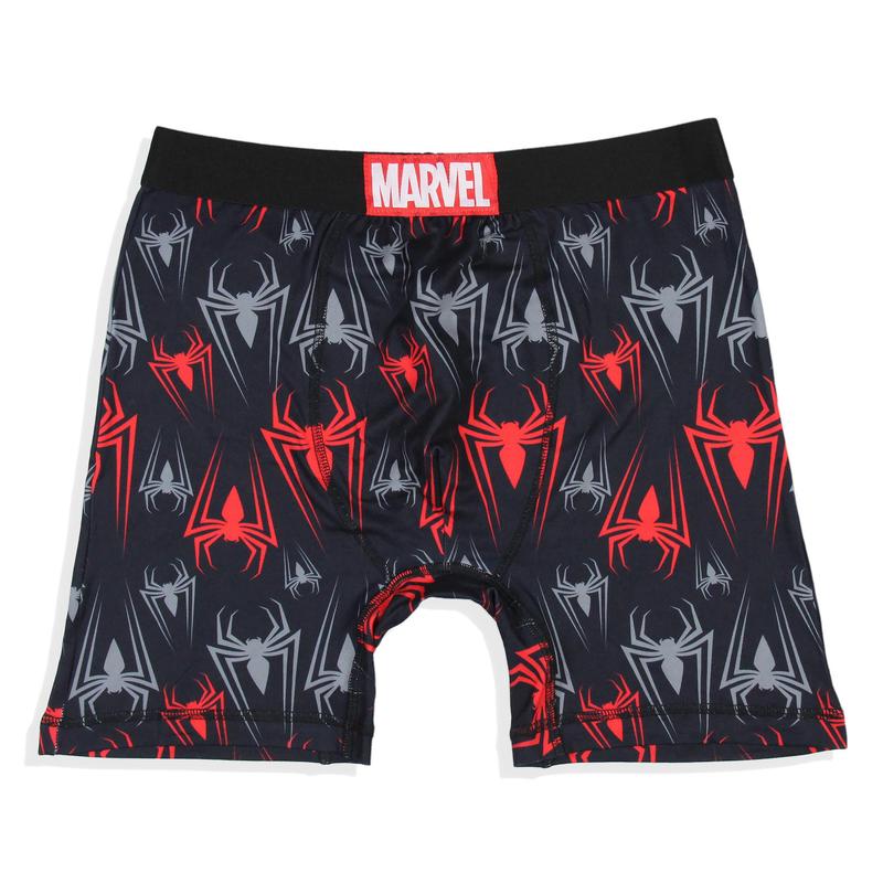 Marvel Mens' 2 Pack Spider-Man Spidey Boxers Underwear Boxer Briefs