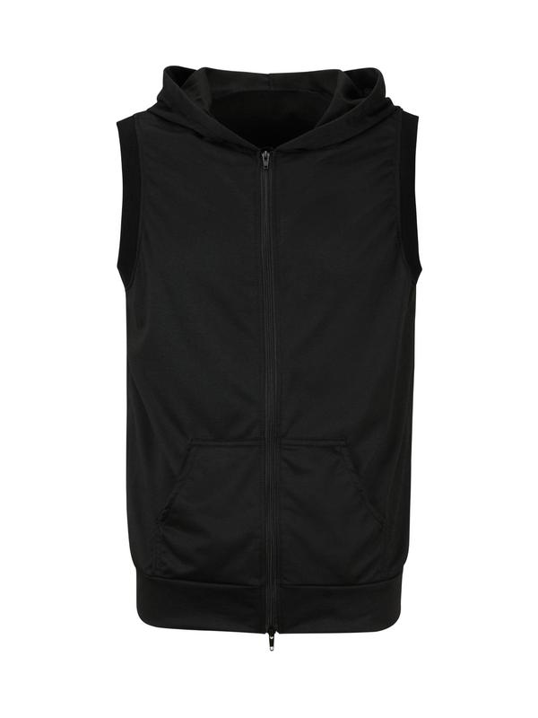 Men's Pocket Hooded Tank Top, Slim Casual Sleeveless Zip Front Top, Fashion Men's Clothes for Summer Daily Wear