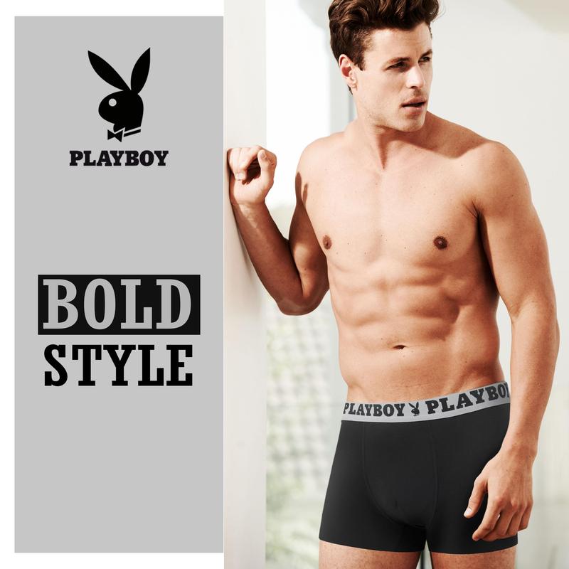 Playboy Mens Underwear 4 Pack Boxers for Men Gifts for Men Boxer Briefs