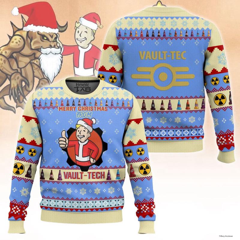 Fallout “Merry Christmas From Vault-Tech” Ugly Sweater