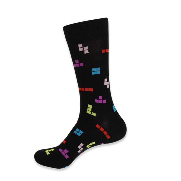 Men's Socks - Tetris Game Novelty Socks