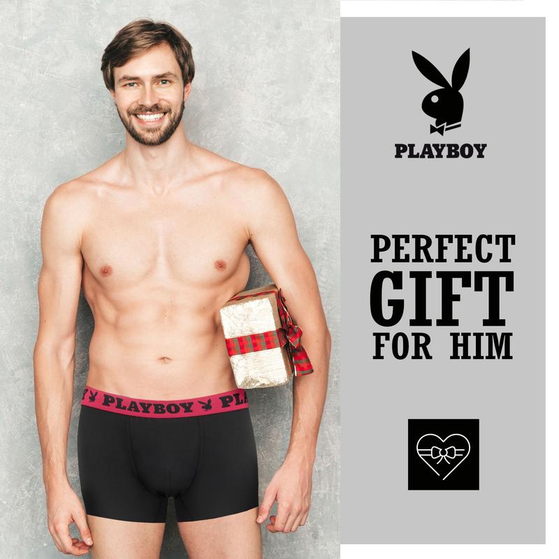 Playboy Mens Underwear 4 Pack Boxers for Men Gifts for Men Boxer Briefs