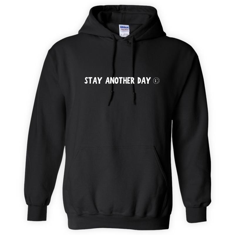 99 Reasons to Stay Another Day - Unisex Mental Health Awareness Hoodies, Crews, & Tshirts Sm-5x Long Sleeve Casual Crewneck Menswear  Round Neck Classic Small