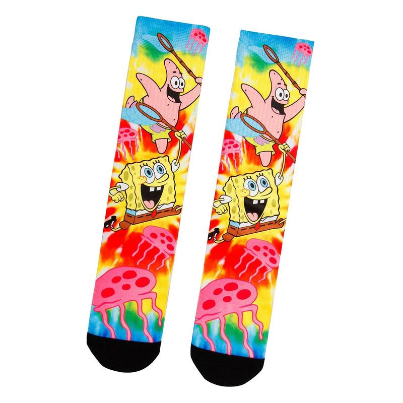 Nickelodeon SpongeBob SquarePants Jellyfish Tie-Dye Sublimated Crew Socks