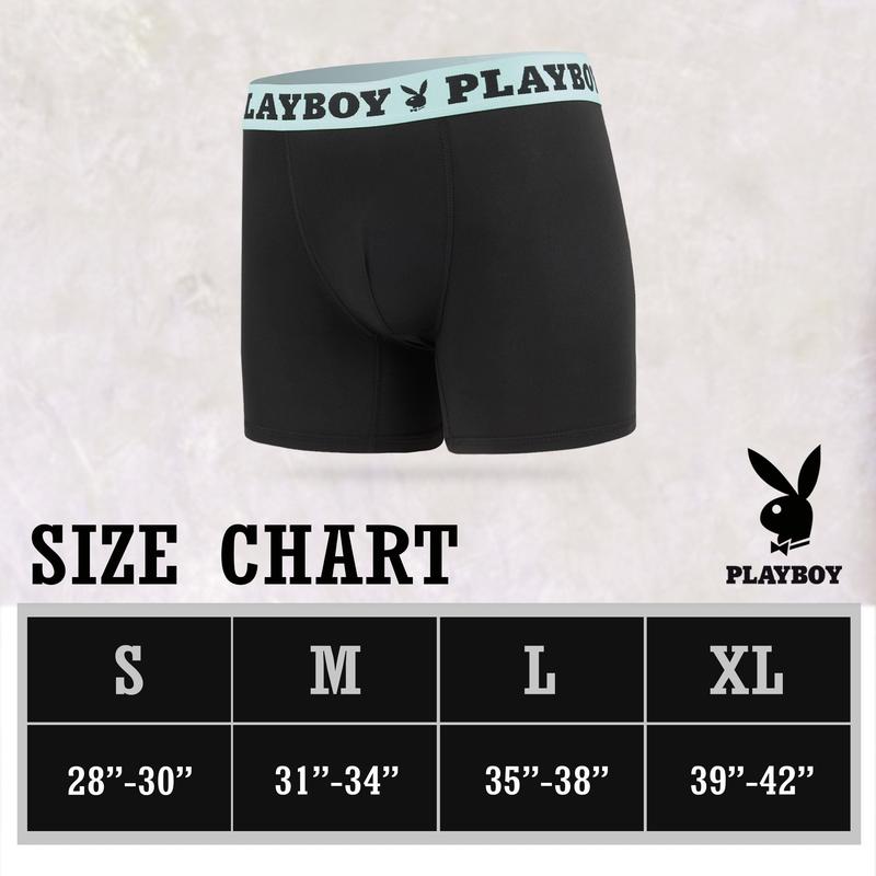 Playboy Mens Underwear 4 Pack Boxers for Men Gifts for Men Boxer Briefs