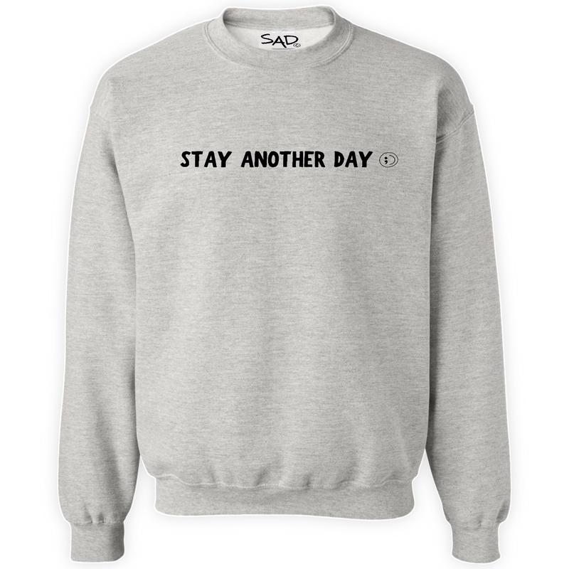 99 Reasons to Stay Another Day - Unisex Mental Health Awareness Hoodies, Crews, & Tshirts Sm-5x Long Sleeve Casual Crewneck Menswear  Round Neck Classic Small