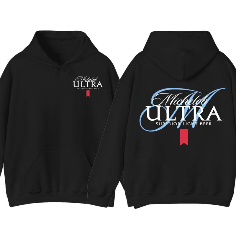 Michelob Ultra lIght Beer Hoodie, Michelob Ultra lIght Beer T-shirt ,Michelob Ultra lIght Beer SweatShirt,Hoodie, 2 side , WIde Color Selection, Size Inclusivity