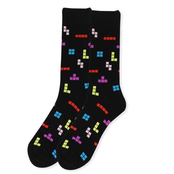 Men's Socks - Tetris Game Novelty Socks