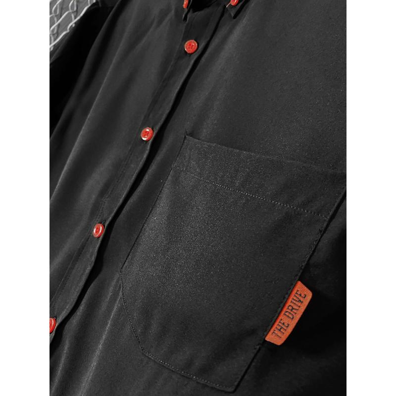 ESSENTIAL BLACK BUTTON UP