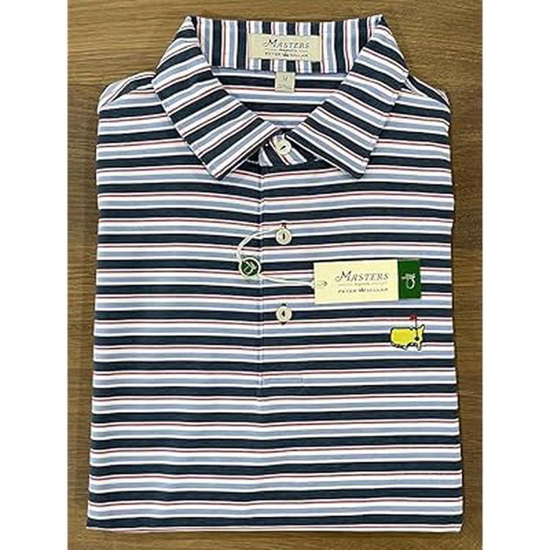 PETER MILLAR Masters Men s Multi Stripe Performance Tech Golf Polo Shirt - Ultimate Style and Performance for Men s Golf Polo Shirts!