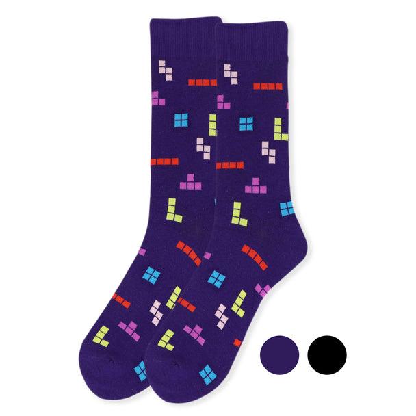 Men's Socks - Tetris Game Novelty Socks