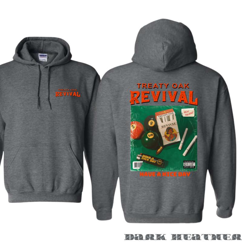 Treaty Oak Revival Hoodie - Retro Style, Celebrate the unique atmosphere of revival culture with this unisex hoodie, perfect for showing off your style and staying warm during fun gatherings!