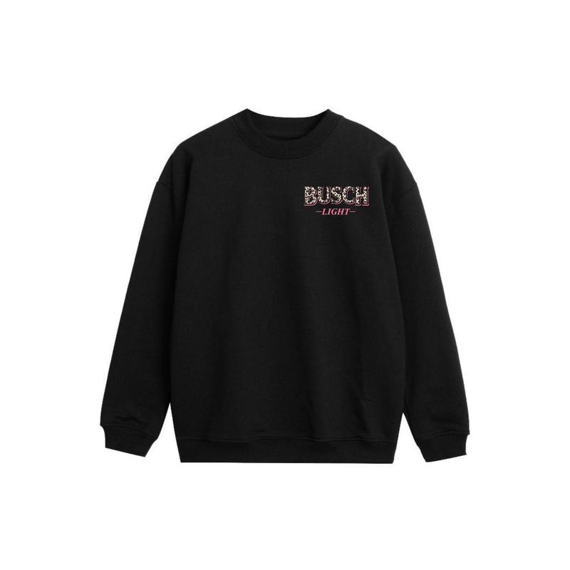 Busch Light Leopart Logo Hoodie - SweatShirt  - T-shirt , 2 side - Busch Light SweatShirt, Unisex Hoodie , Unisex Appeal , Every Color Available, For Men & For Women Sweater