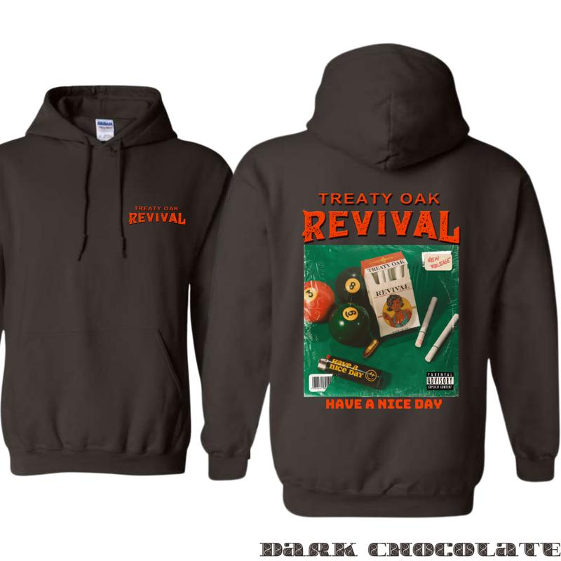 Treaty Oak Revival Hoodie - Retro Style, Celebrate the unique atmosphere of revival culture with this unisex hoodie, perfect for showing off your style and staying warm during fun gatherings!