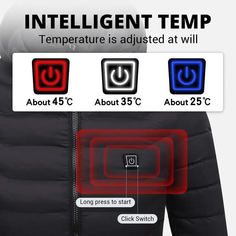 21 Areas Heated Jacket Mens Jacket Waterproof Heating Jacket Men Warm Winter Jackets Parkas Coat Heated Vest Tactical