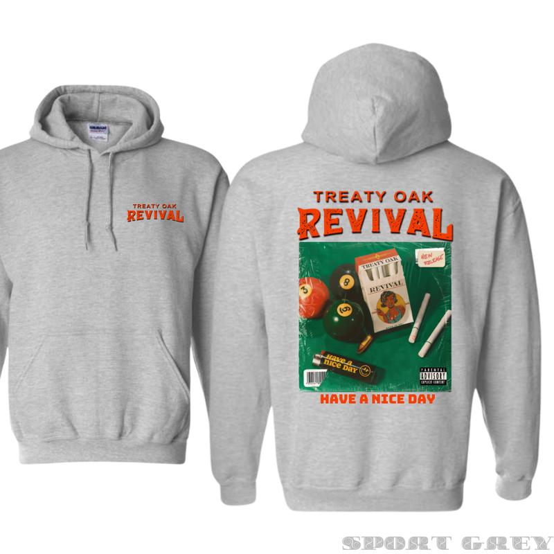 Treaty Oak Revival Hoodie - Retro Style, Celebrate the unique atmosphere of revival culture with this unisex hoodie, perfect for showing off your style and staying warm during fun gatherings!