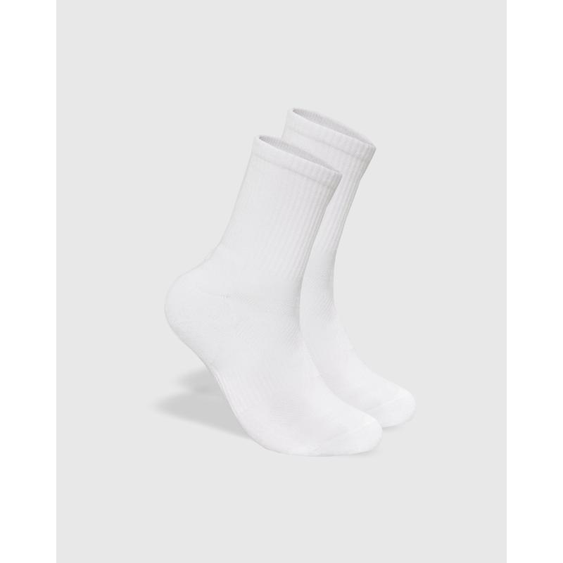 White Half Crew Socks 6-Pack